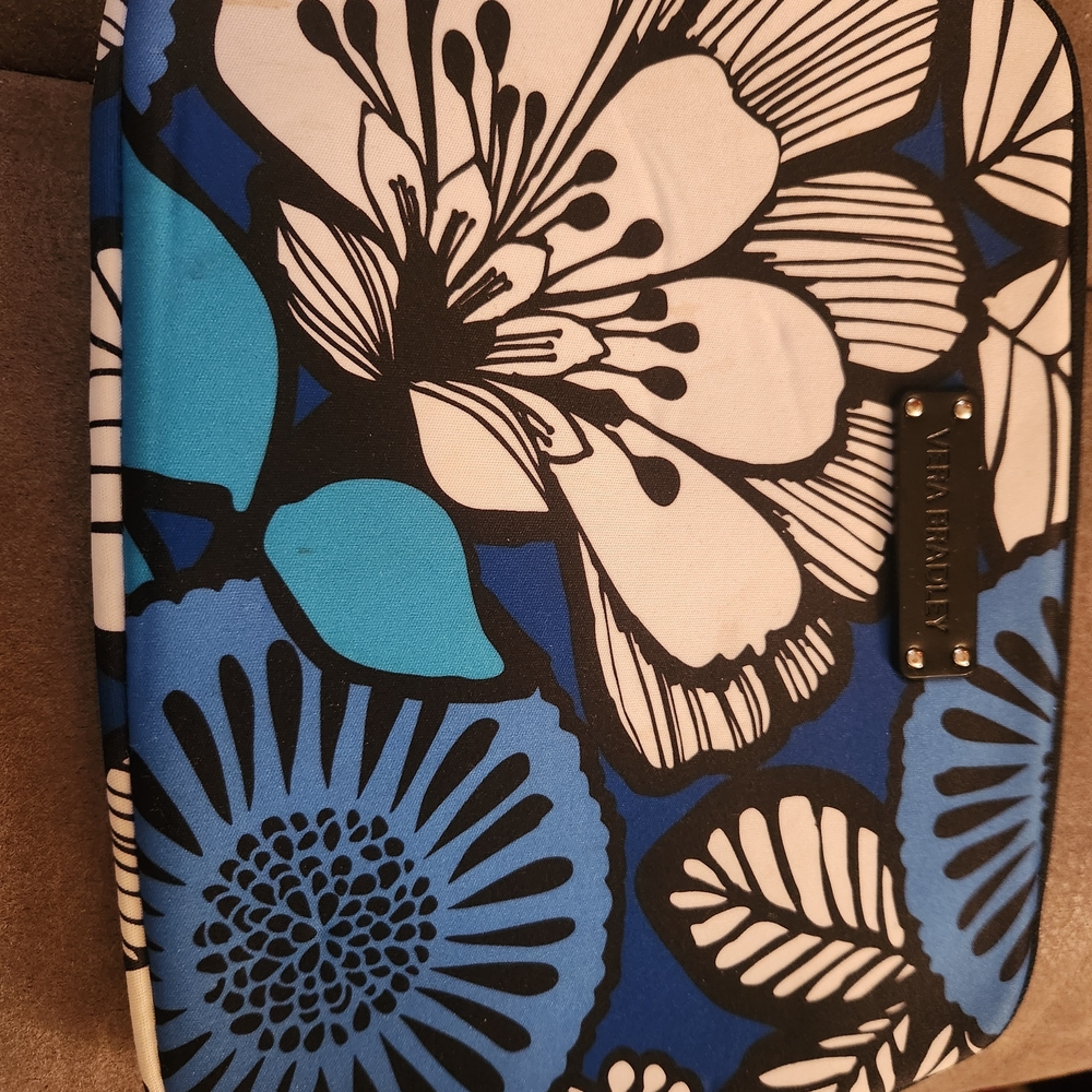 Vera Bradley Blue White Black Floral Tablet Case